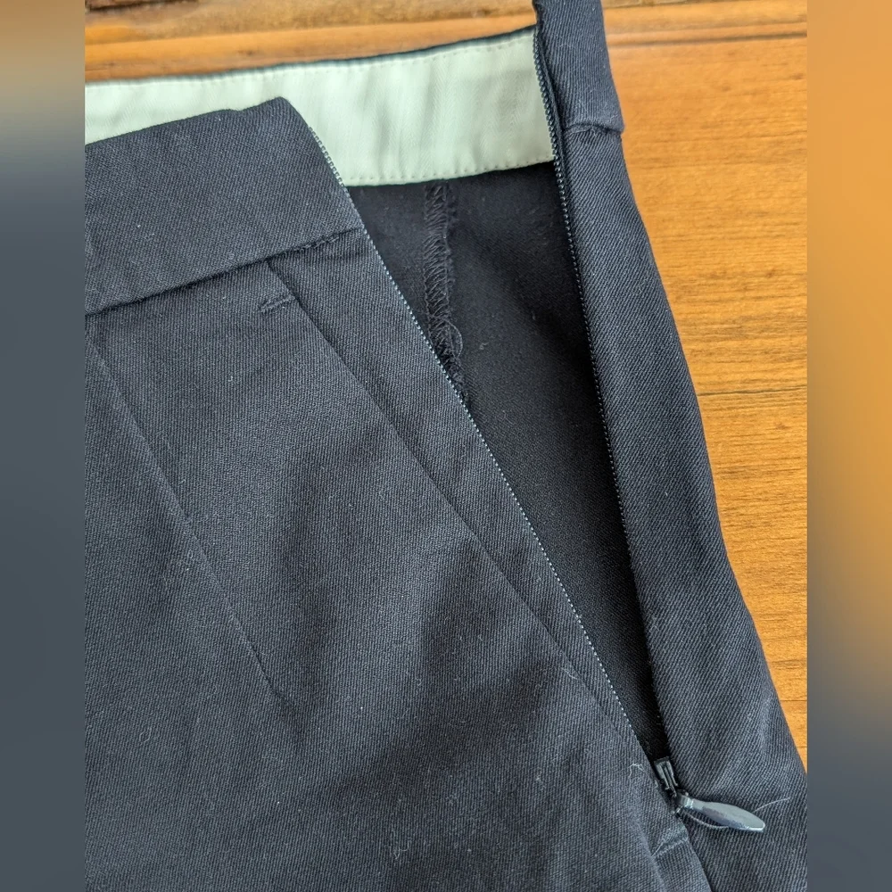 J. Crew Martie Ankle Pants, side zip, Navy, Size 8
